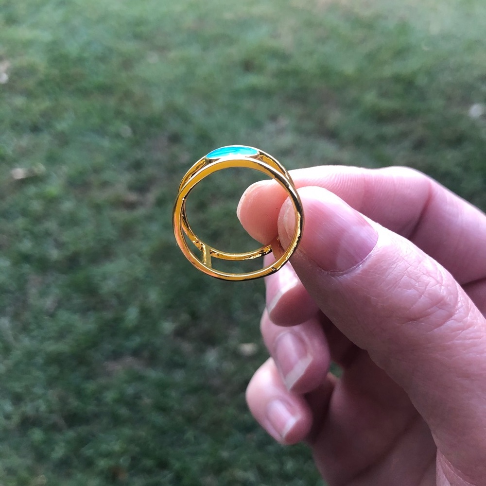 Vintage Gold Double Band Ring - Picture 2 of 4